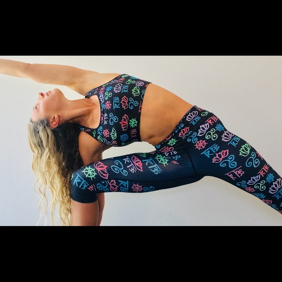 Rebel Buddha RB print sports bra - Picture 1 of 4
